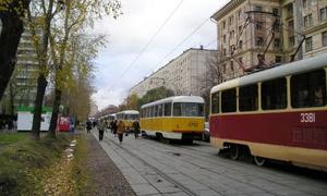 На севере Москвы трамвай столкнулся с пожарной машиной