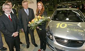 Opel Corsa отметила 10-миллионный юбилей