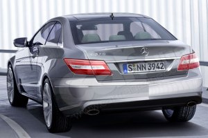 Mercedes-Benz E-Сlass. Coupe. Illustration. Rear