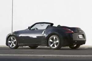 Nissan 370Z. Cabrio. Illustration. Rear