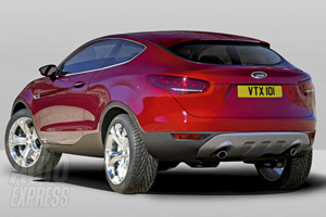 Ford Kuga Coupe. Illustration. Rear