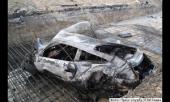 В Киеве Porsche упал в котлован, погибли трое
